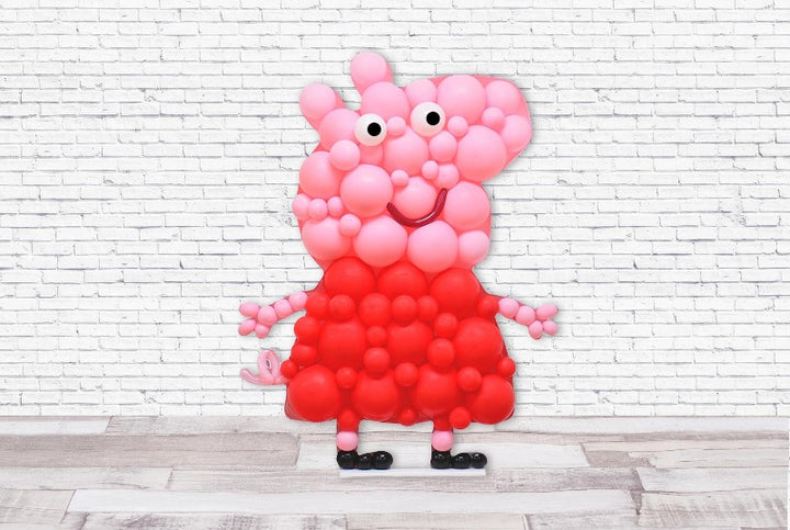 Bild des Peppa Ballon Mosaik in a box für den Peppa Pig Peppa Wutz Kindergeburtstag