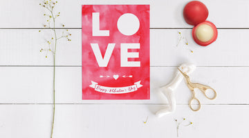 Freebie Valentinskarte mit EOS Lip Balm