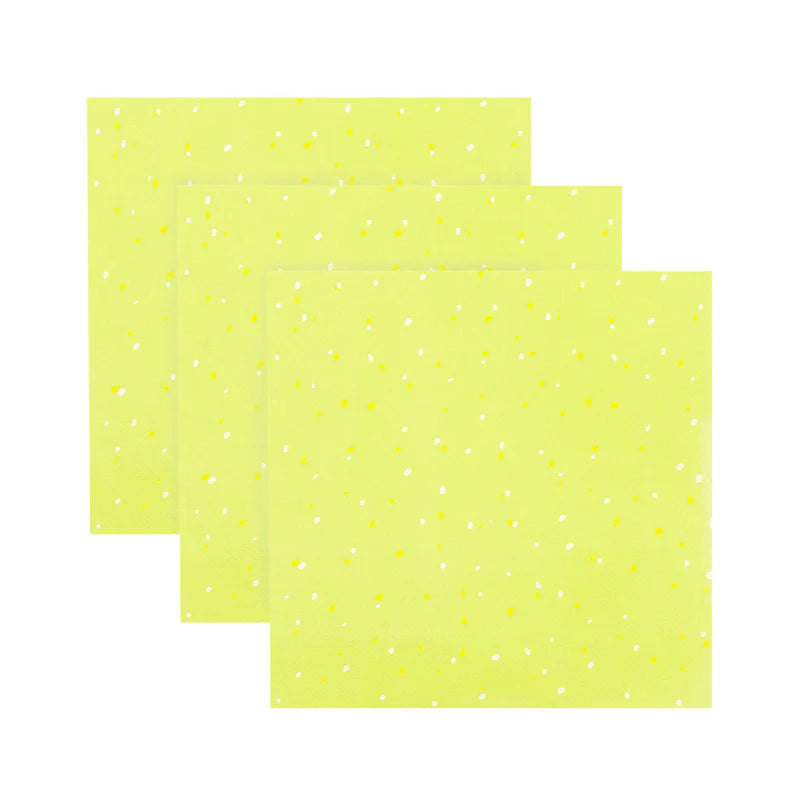 Papierservietten Gelb