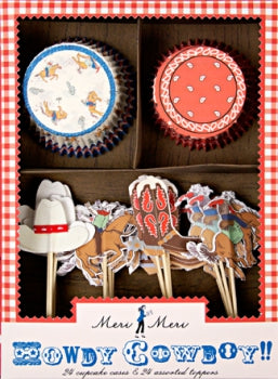 Cupcake Set Cowboy von Meri Meri