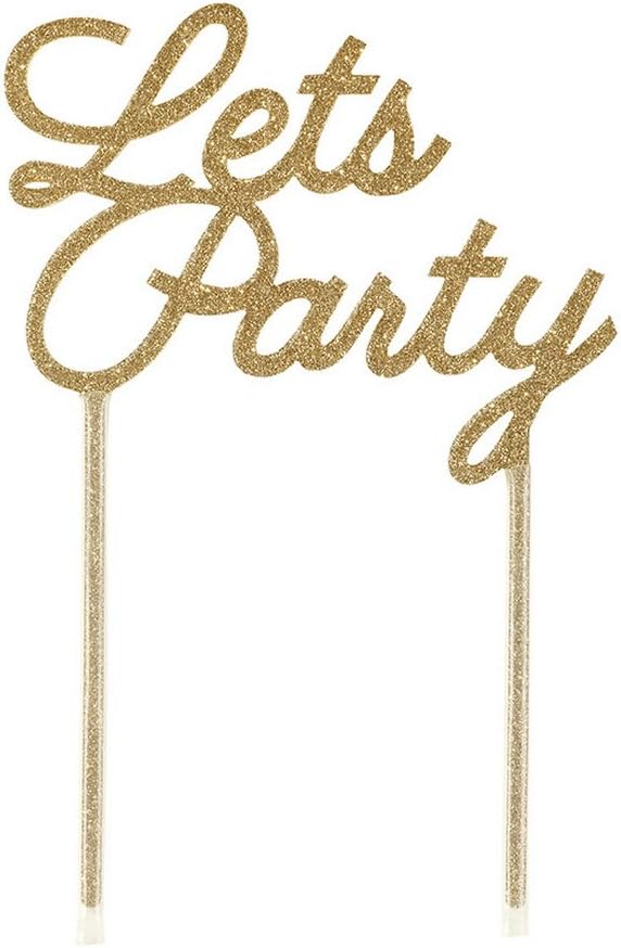 Cake Topper Acryl "Lets Party"