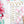 Folienballon Zuckerstange Candy Cane Rose-Weiß