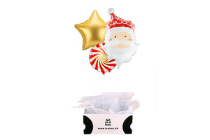 Hey Santa Heliumgefülltes Ballonbouquet als Geschenk