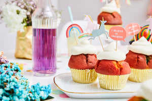 Magical Unicorn in a box Tischdekoration Cupcakes Cupcake Topper 