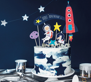 Space Party in a box Cake Topper